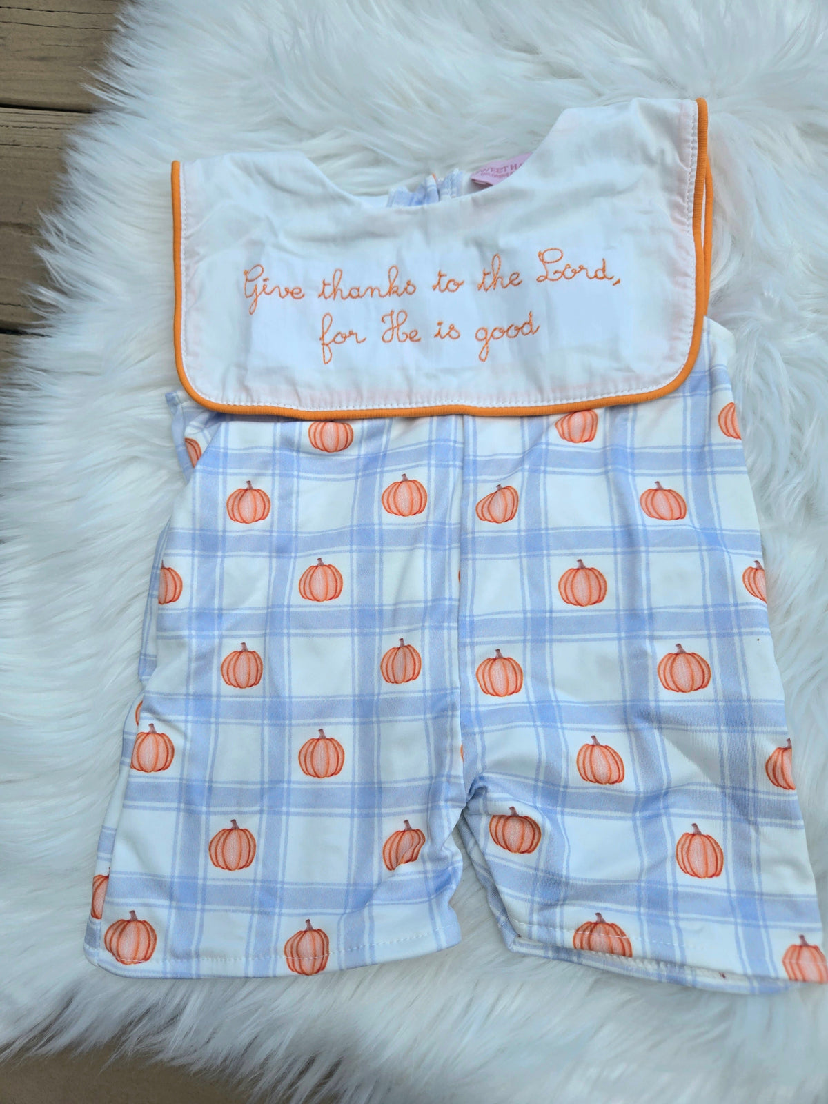 Give Thanks To the Lord for He is Good Embroidery Collection - Boy Jonjon Sweet Haven Boutique