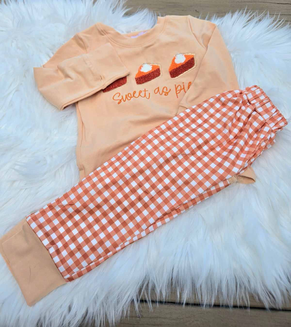 Sweet As Pie French Knot Collection - Boy Pants Set Sweet Haven Boutique