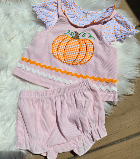 Pumpkin Jumpers Collection - Girl Bloomer Set Boyis