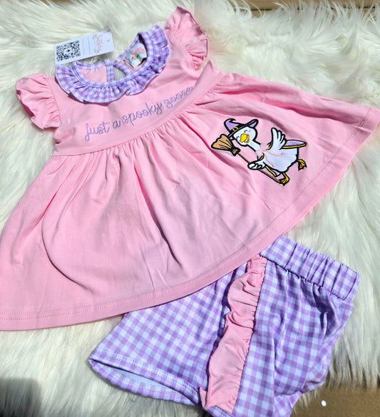 Purple Witch Silly Goose Collection - Girl Shorts Set Boyis