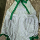 Mardi Gras Polka Dots Hand Smocked Girl Bubble Ambabie