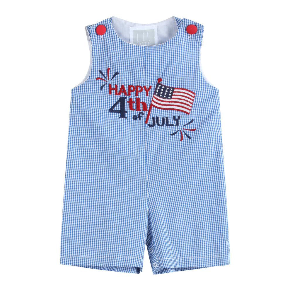 Happy 4th of July Blue Gingham Short tail southernsweetpea