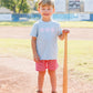 Take Me Out To The Ball Game Short Set Smock Candy