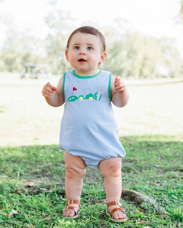 Gone Golfing Boy Bubble Smock Candy