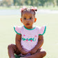 Gone Golfing Flutter Girl Bubble Smock Candy