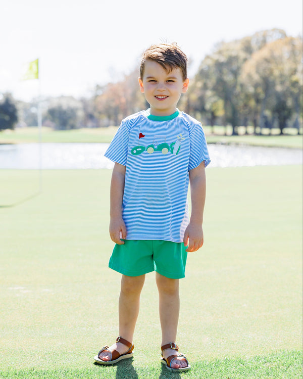 Gone Golfing Short Set Smock Candy