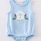 Blue Easter Cross Embroidery Bunny Boy Bubble Honeydew