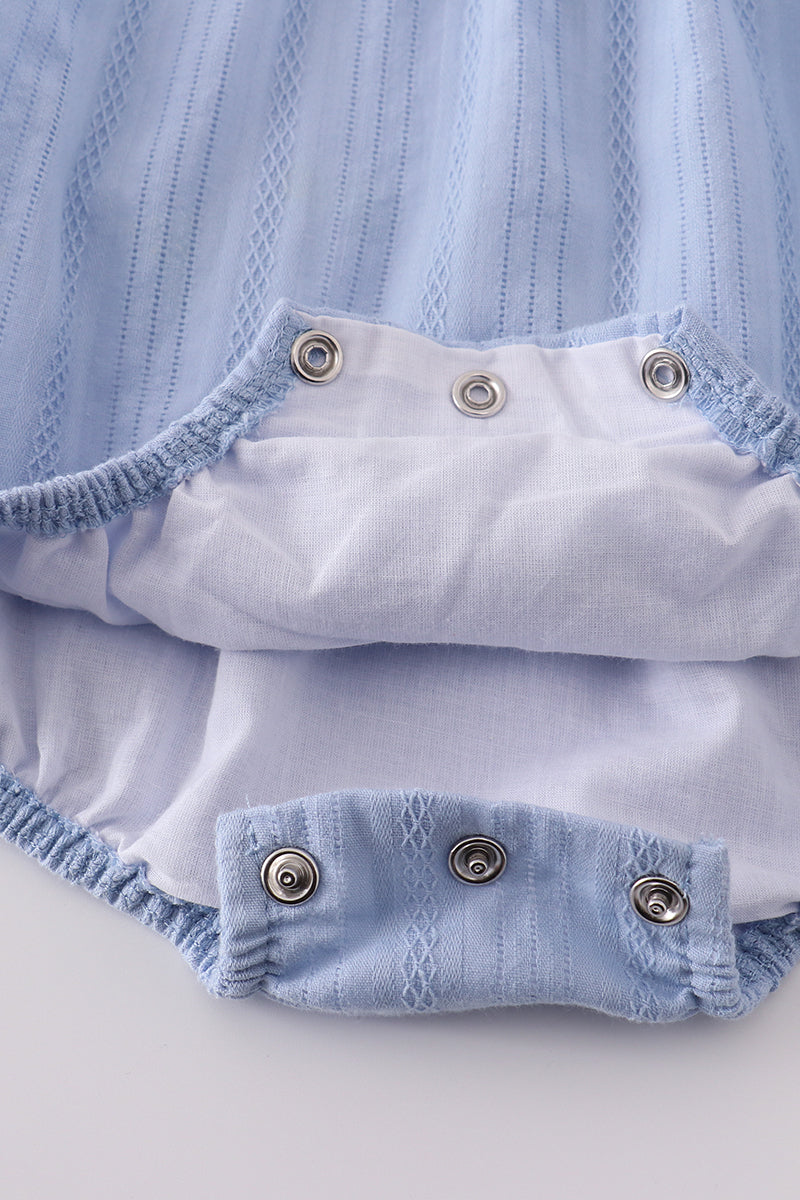 Premium Blue Cross Flutter Sleeve Bubble Honeydew