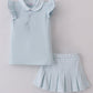 Blue Active Ruffle Skort Set Honeydew