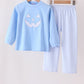 Blue Jack O Lantern Pants Set Honeydew