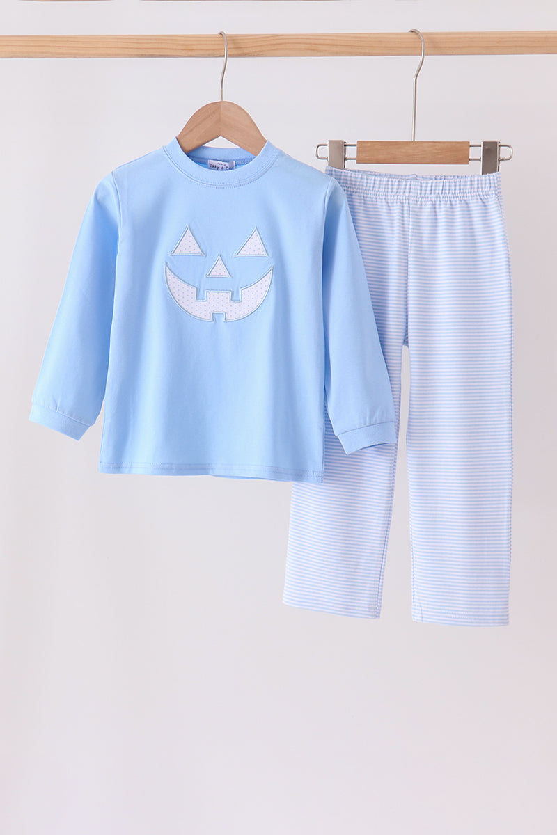 Blue Jack O Lantern Pants Set Honeydew