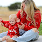 Christmas Candy Cane Merry Knit Baby Romper Rylee Faith