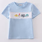 Blue Dr S Embroidery Smocked Boy Shirt Honeydew