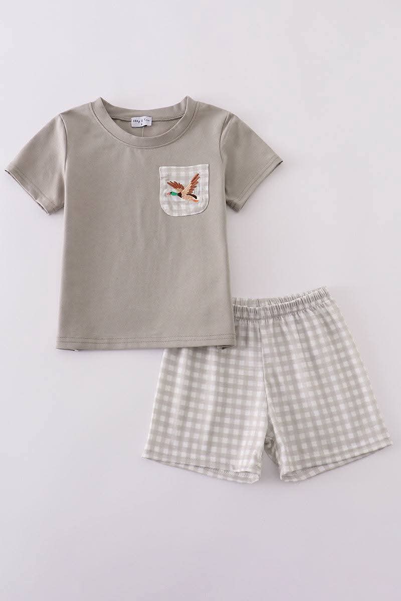 Grey Duck Boy Set Honeydew