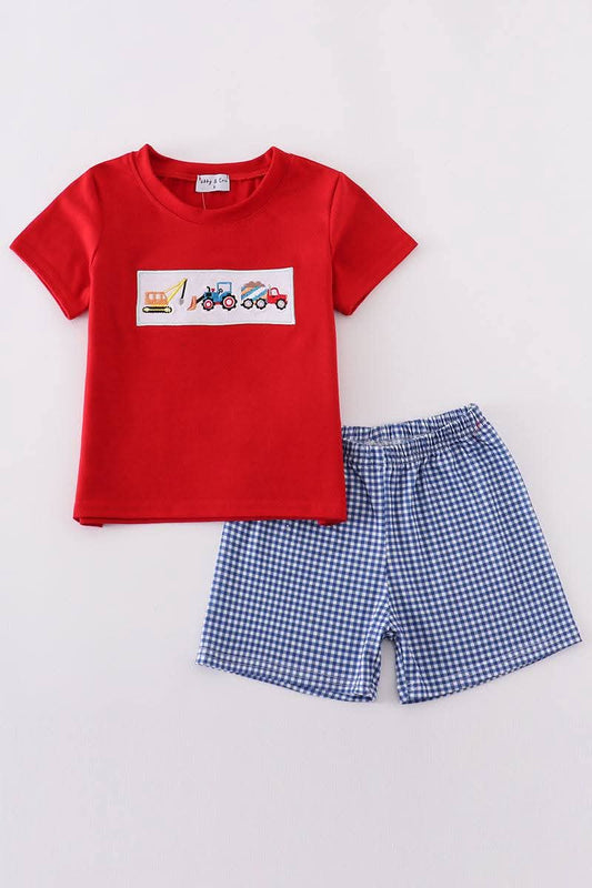 Construction Trucks Boy Set Honeydew