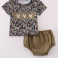 Camoflauge Duck Embroidery Bloomer Set Honeydew