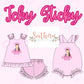 Icky Sticky Bubblegum Girl Set Three Sisters and a Kid