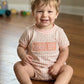 Coral Floral Mama's Boy Hand Smocked Boys Bubble - Premium Collection Ambabie