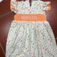 Coral Floral Mama's Girl Hand Smocked Girls Dress - Premium Collection Ambabie