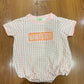 Coral Floral Mama's Boy Hand Smocked Boys Bubble - Premium Collection Ambabie
