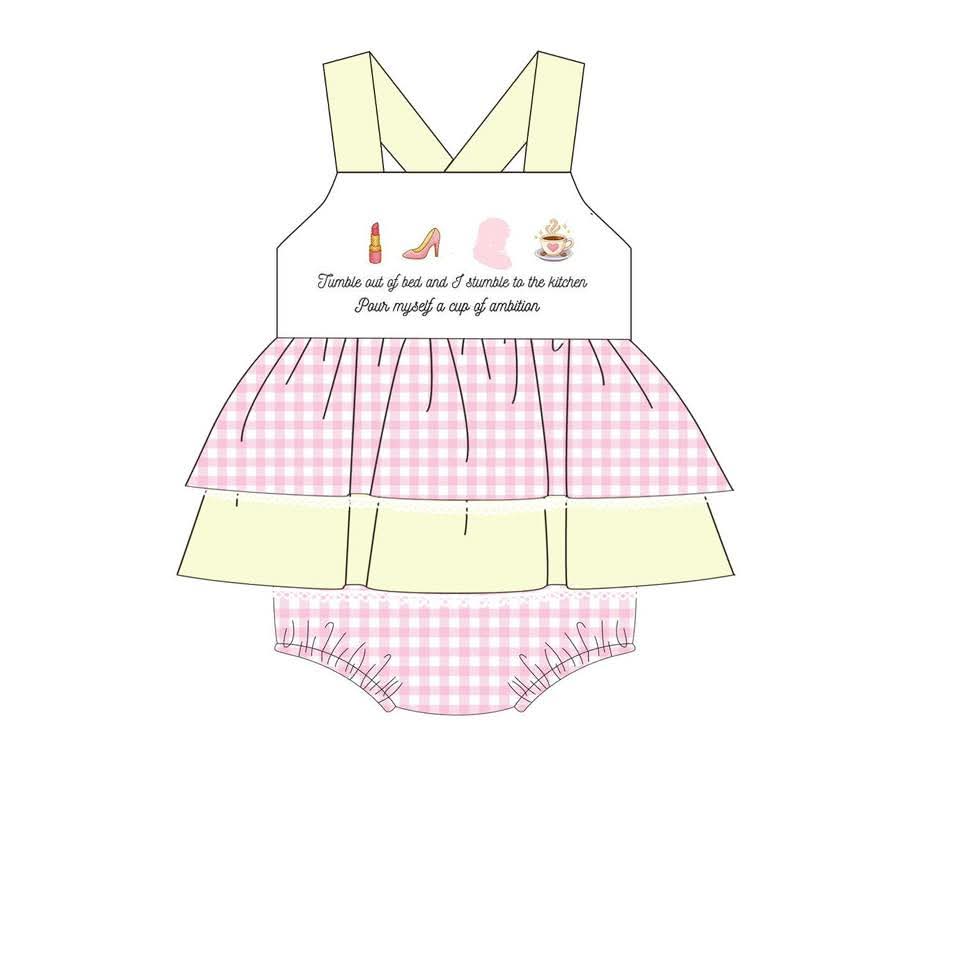 Pour myself a Cup of Ambition Skirted Bubble Preorder - Eta July Little Reese and Co