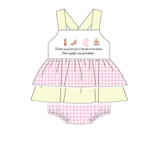 Pour myself a Cup of Ambition Skirted Bubble Preorder - Eta July Little Reese and Co