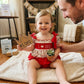 I Love Dad Red Bloomer Set- Handsmocked Premium Collection - eta late March Ambabie
