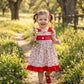 I Love Dad Red Dress- Handsmocked Premium Collection - eta late March Ambabie