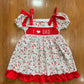 I Love Dad Red Dress- Handsmocked Premium Collection - eta late March Ambabie
