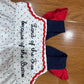 Land of the Free Because of the Brave Girl Bloomer Set Hand French Knot Ambabie