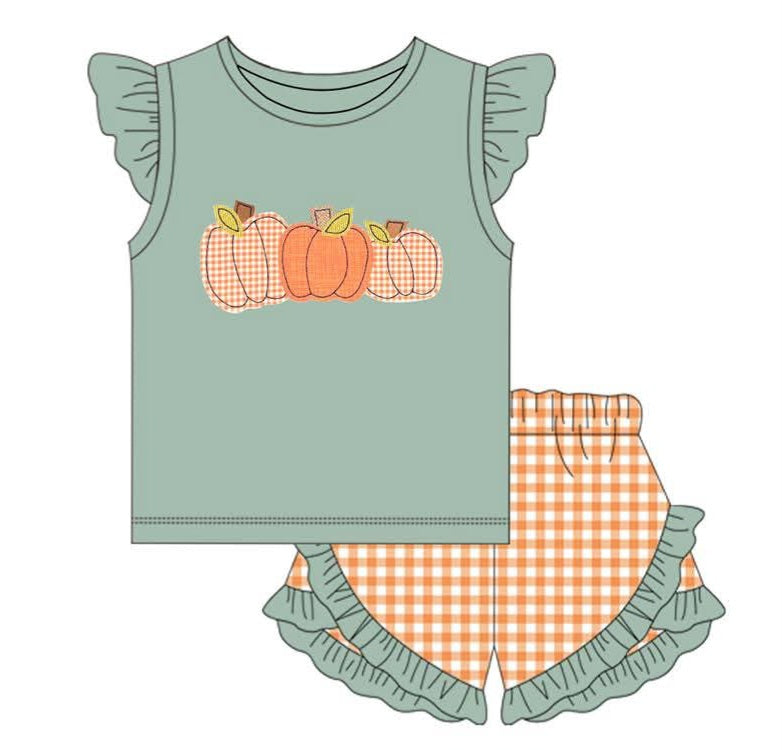 Green Pumpkin Applique Collection- Eta August Boyis