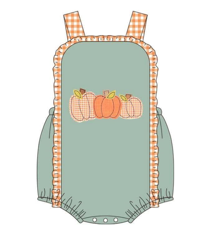 Green Pumpkin Applique Collection- Eta August Boyis