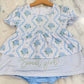 Hydrangea Sweet Girl Romper The Peachy Duckling
