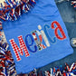 Merica USA sequin Shirt - Royal Blue