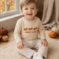Sweet as Pie Hand French Knot Boy Pants Set Ambabie