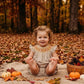 Hand Smocked Brown Floral Bubble Ambabie