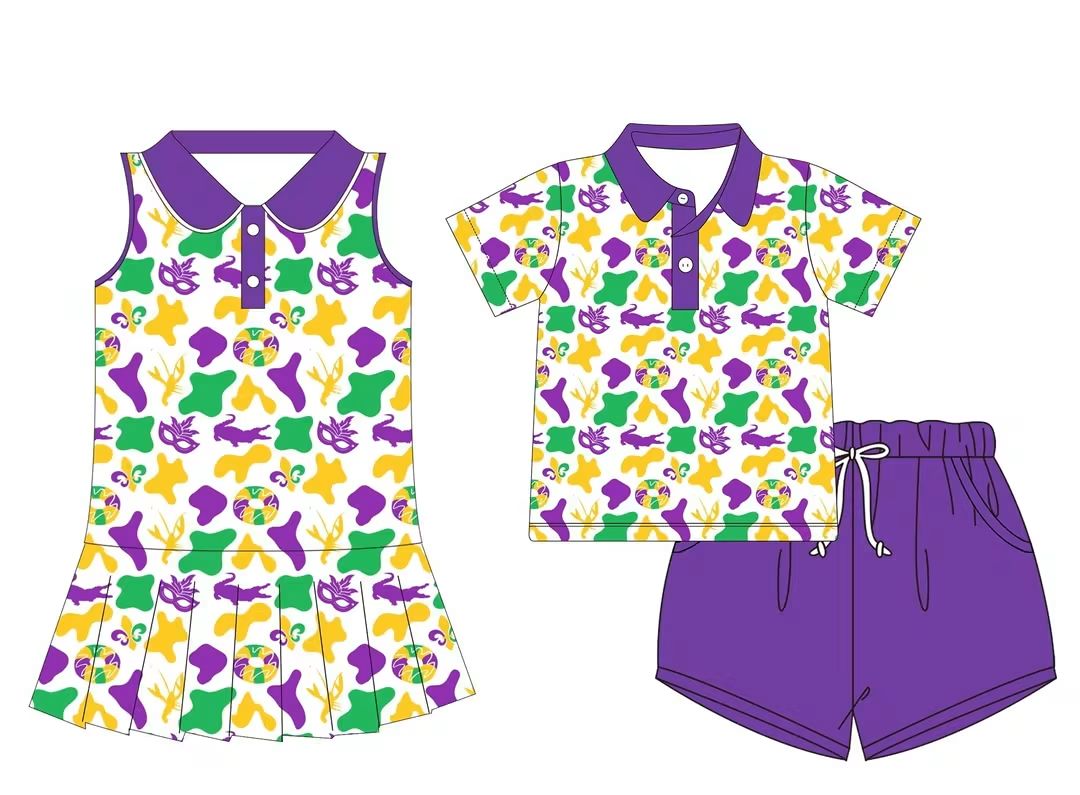 Mardi Gras Camo Print Collection - ETA January Boyis