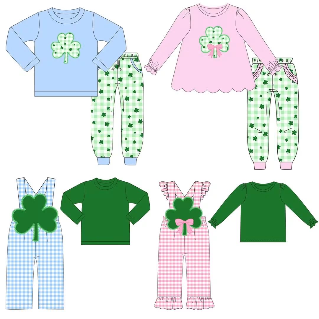 Four Leaf Clover Applique Collection - ETA January Boyis