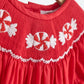 Red Candy Handsmocked Dress Honeydew