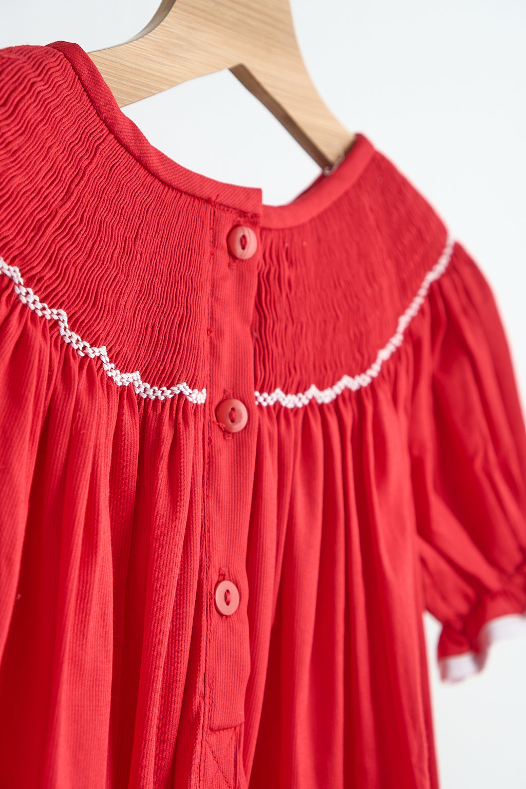 Red Candy Handsmocked Dress Honeydew