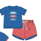 Blue Applique Crab Collection - Boy 2 Pc Set - eta July Boyis