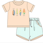 Coral Fishing Embroidery Collection - Boy Short Set - eta July Boyis