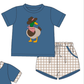 Duck Cowboy Applique Collection - Boy Short Set - eta July Boyis