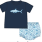 Camo Sharks Applique Collection - Diaper Set - eta July Boyis