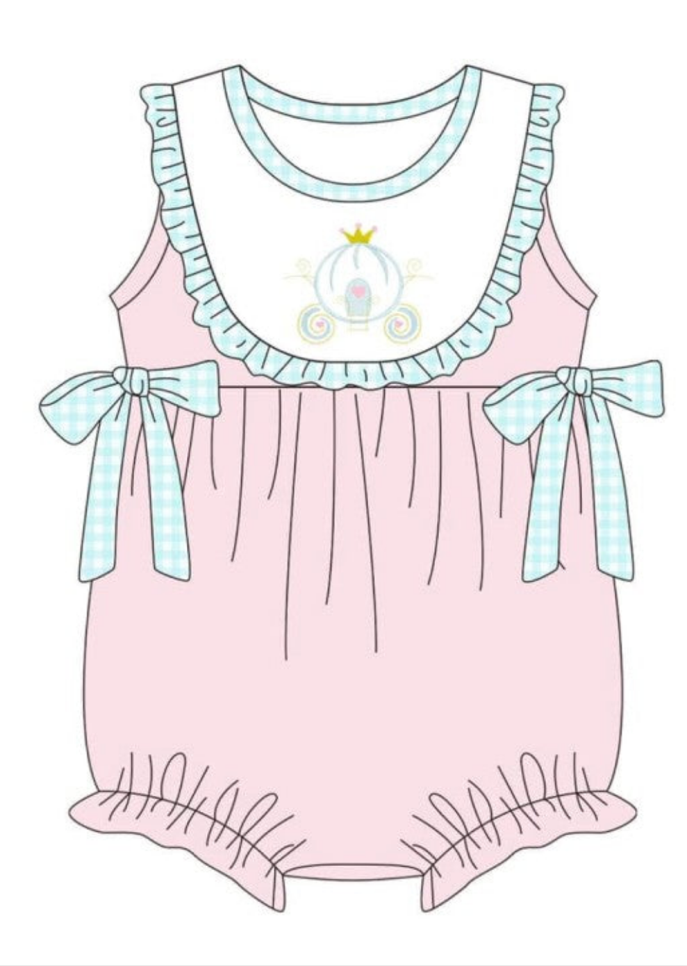 Princess Embroidery Collection - Girl Romper - eta July Boyis