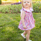 Spring Purple Floral Bow Ruffle Bloomer Set southernsweetpea