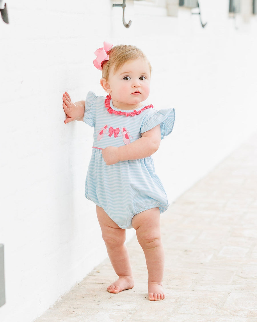 En Pointe Girl Bubble Smock Candy