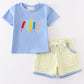 Blue Crayon Boy Set Honeydew