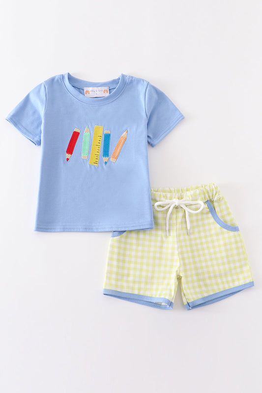 Blue Crayon Boy Set Honeydew