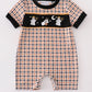 P006 - Halloween Ghost Embroidery Boy Romper - ETA Mid September Magic Group